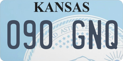 KS license plate 090GNQ