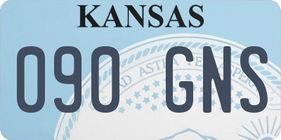 KS license plate 090GNS
