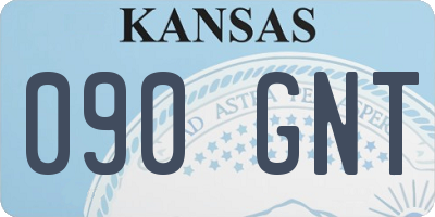 KS license plate 090GNT