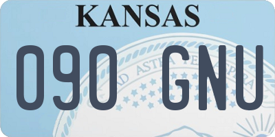 KS license plate 090GNU