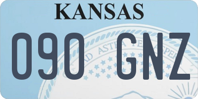 KS license plate 090GNZ