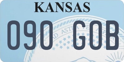 KS license plate 090GOB