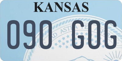 KS license plate 090GOG