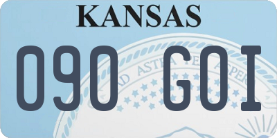 KS license plate 090GOI