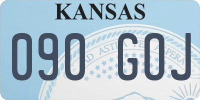 KS license plate 090GOJ