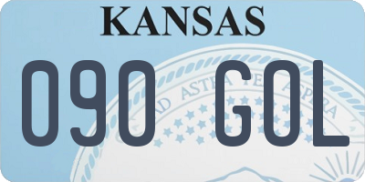 KS license plate 090GOL