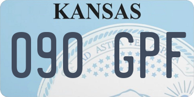 KS license plate 090GPF