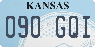 KS license plate 090GQI
