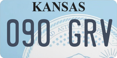 KS license plate 090GRV