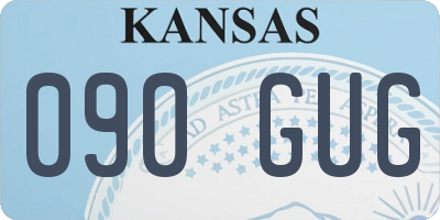 KS license plate 090GUG