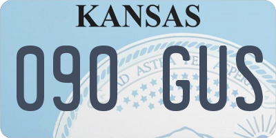KS license plate 090GUS