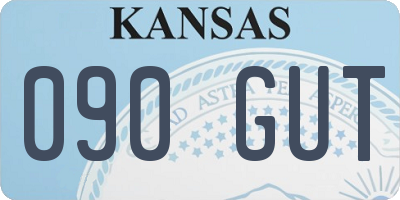 KS license plate 090GUT