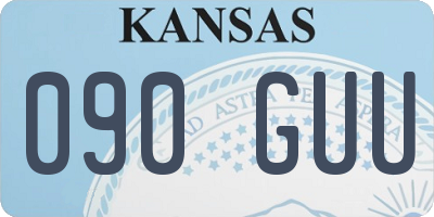 KS license plate 090GUU