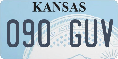 KS license plate 090GUV