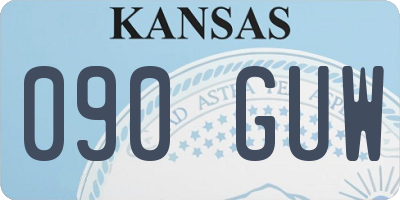 KS license plate 090GUW