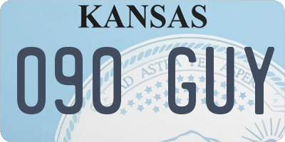 KS license plate 090GUY