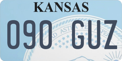 KS license plate 090GUZ