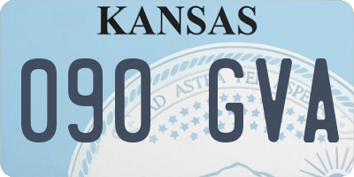KS license plate 090GVA