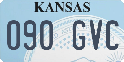 KS license plate 090GVC