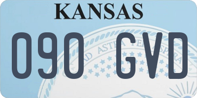 KS license plate 090GVD