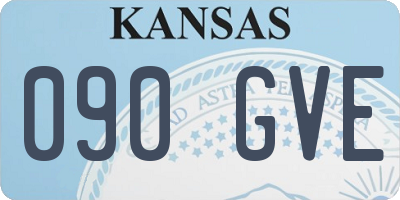 KS license plate 090GVE