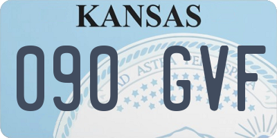 KS license plate 090GVF