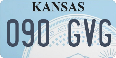 KS license plate 090GVG