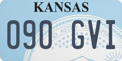 KS license plate 090GVI