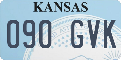 KS license plate 090GVK
