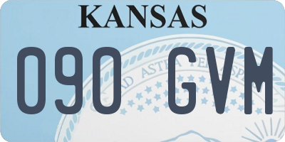 KS license plate 090GVM