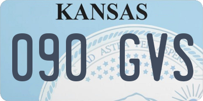 KS license plate 090GVS