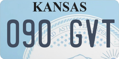 KS license plate 090GVT