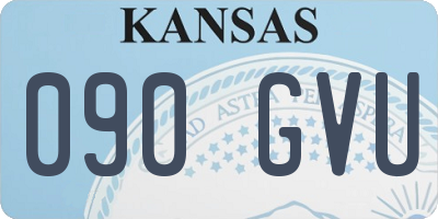KS license plate 090GVU