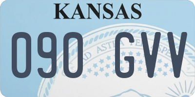 KS license plate 090GVV