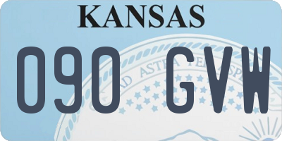 KS license plate 090GVW