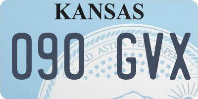 KS license plate 090GVX