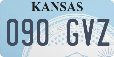 KS license plate 090GVZ