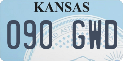 KS license plate 090GWD