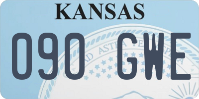 KS license plate 090GWE