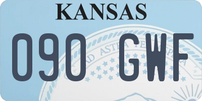 KS license plate 090GWF