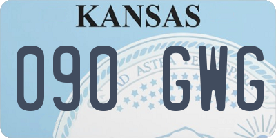 KS license plate 090GWG