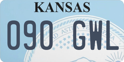 KS license plate 090GWL