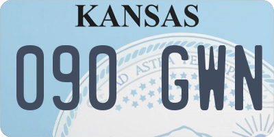 KS license plate 090GWN