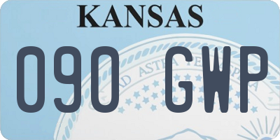 KS license plate 090GWP