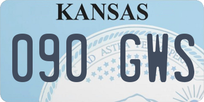 KS license plate 090GWS