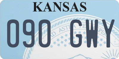 KS license plate 090GWY
