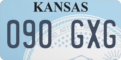 KS license plate 090GXG