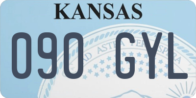 KS license plate 090GYL