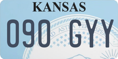 KS license plate 090GYY