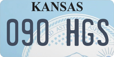 KS license plate 090HGS
